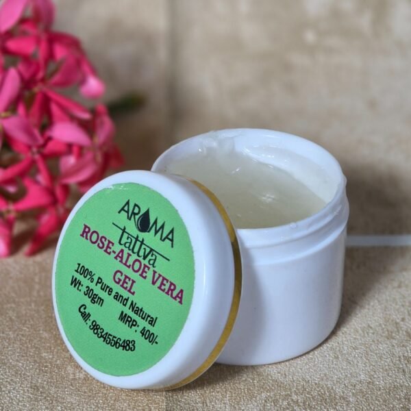 Aroma tattva rose aloe vera gel