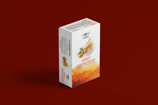 img2 Aroma Tattva Honey Sandalwood Natural Aroma Soap Bar – 100g