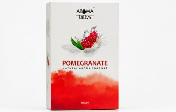 img3 Aroma Tattva Pomegranate Natural Aroma Soap Bar – 100g