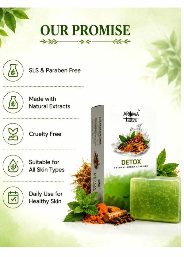 Aroma Tattva DETOX Natural Aroma Soap Bar – 100g
