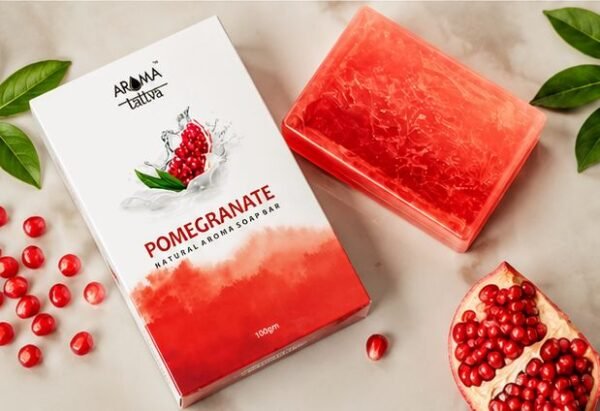 img5 Aroma Tattva Pomegranate Natural Aroma Soap Bar – 100g