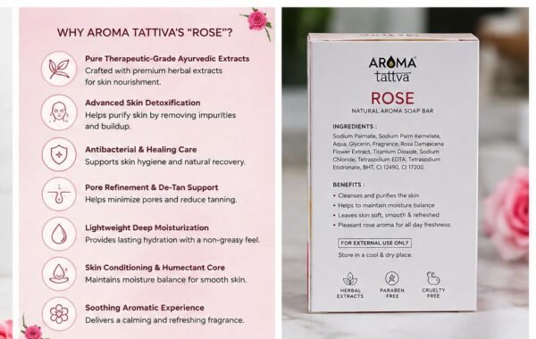 Rose Natural Aroma Soap Bar