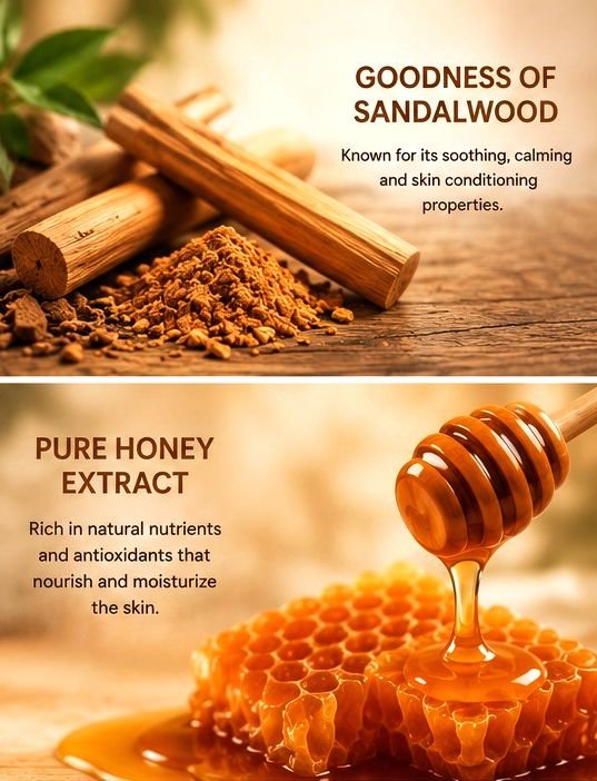 img7 Aroma Tattva Honey Sandalwood Natural Aroma Soap Bar – 100g