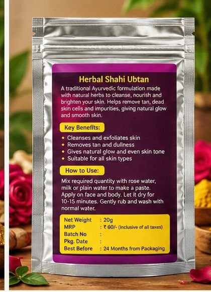Aroma Tattva Herbal Shahi Ubtan – 20g