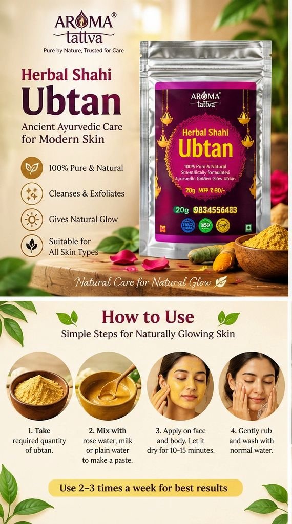 Aroma Tattva Herbal Shahi Ubtan – 20g